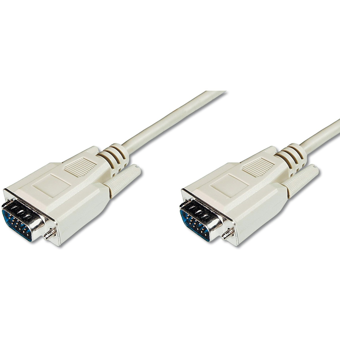 Digitus VGA Cable D-Sub15 to D-Sub15 - Beige, 1.8 m, Male/Male — Buy in Cyprus with Fast Delivery
