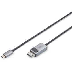 Buy DIGITUS USB-C to DisplayPort Cable - 1 m - Black - USB-C (Male) to DP (Male) in Cyprus, Nicosia, Limassol, Larnaka, Pafos