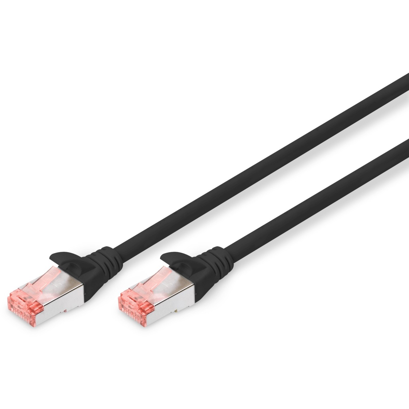 DIGITUS Patchkabel Cat6 S FTP 2xRJ45 10m - Shielded, Black — Buy in Cyprus with Fast Delivery