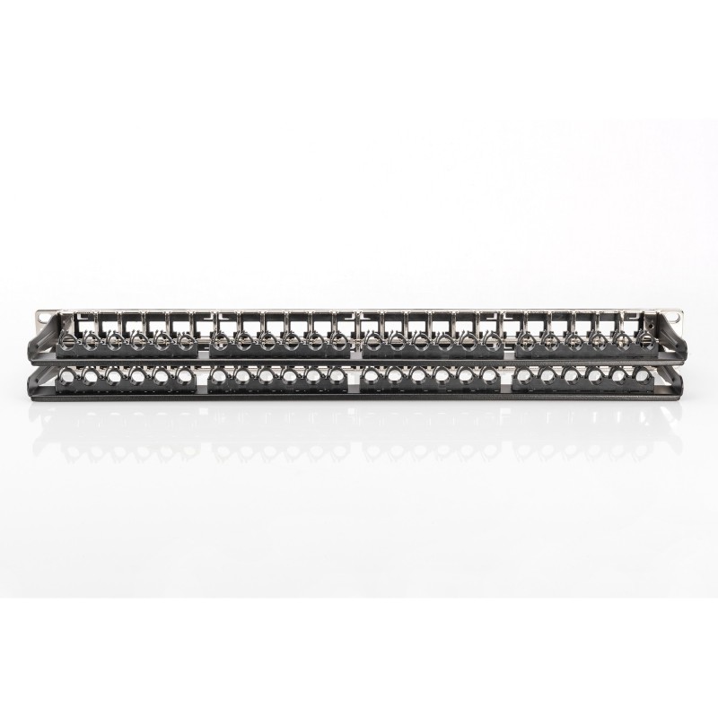 Buy DIGITUS Patch Panel 1U 48-Port Cat6a Shielded Black - (Black) in Cyprus, Nicosia, Limassol, Larnaka, Pafos
