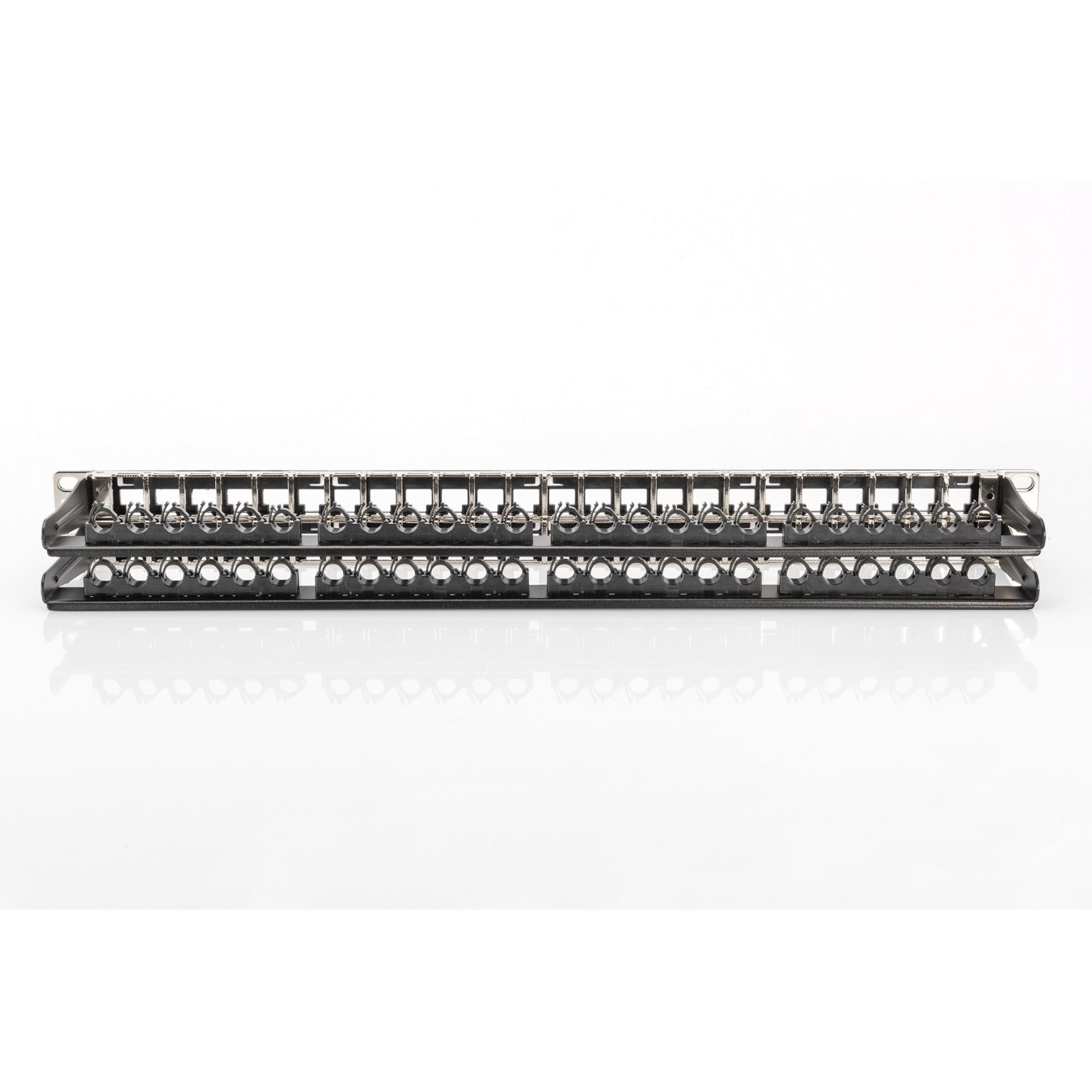 DIGITUS Patch Panel 1U 48-Port Cat6a Shielded Black - (Black) — Buy in Cyprus with Fast Delivery