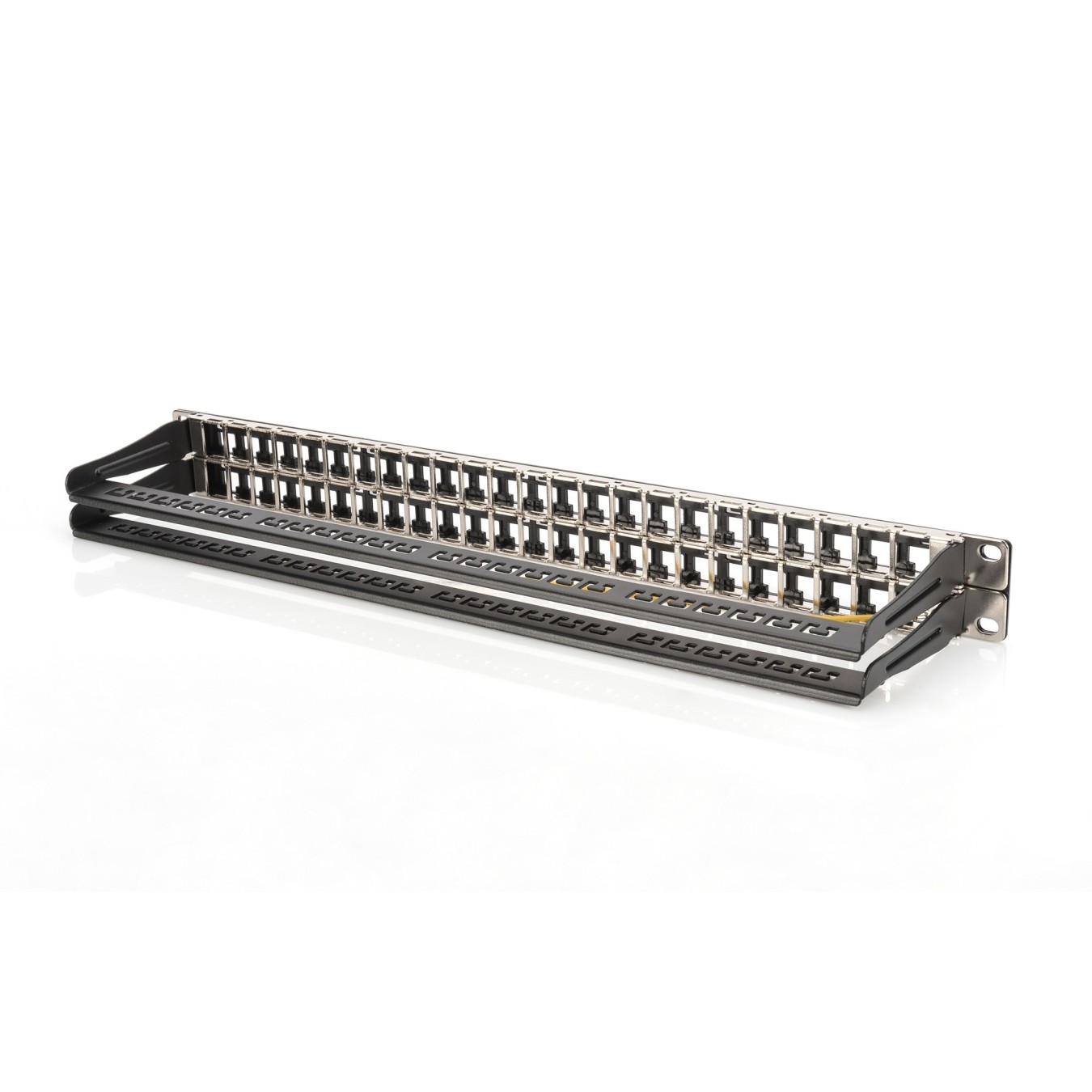 DIGITUS Patch Panel 1U 48-Port Cat6a Shielded Black - (Black) — Buy in Cyprus with Fast Delivery