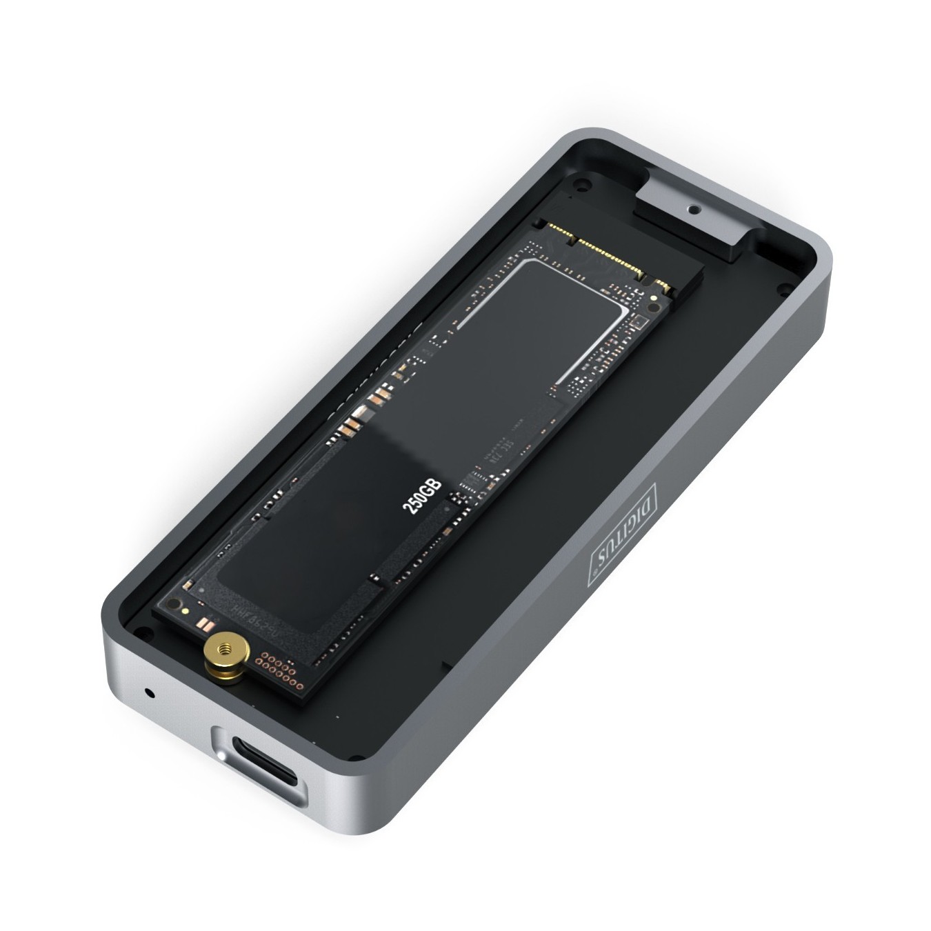 DIGITUS USB M.2 SSD Enclosure with Mounting Kit - Supports 2230/2242/2260/2280 M.2 sizes — Buy in Cyprus with Fast Delivery