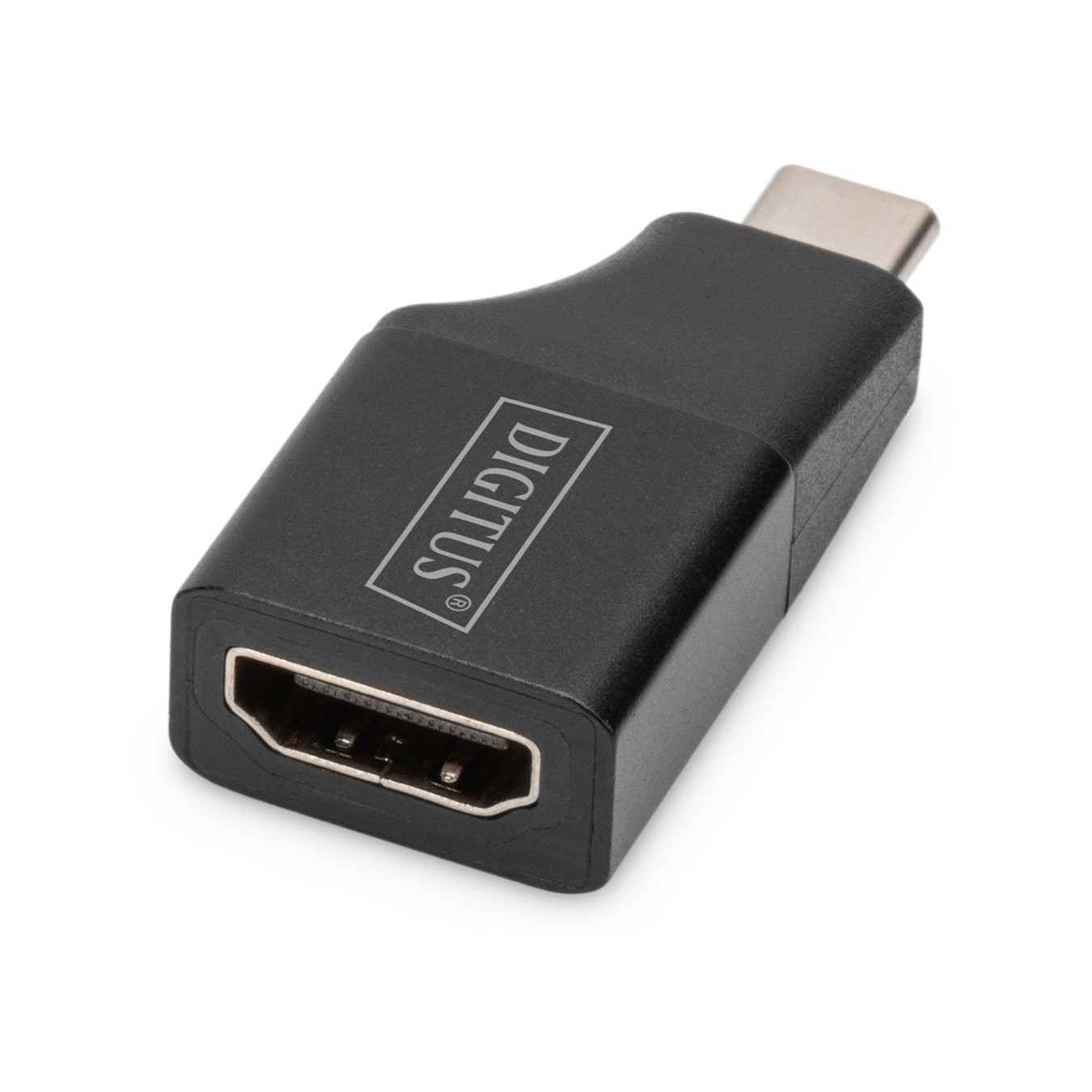 Digitus USB-C to HDMI Adapter - 4K30Hz, 5cm Cable, Black Aluminium — Buy in Cyprus with Fast Delivery