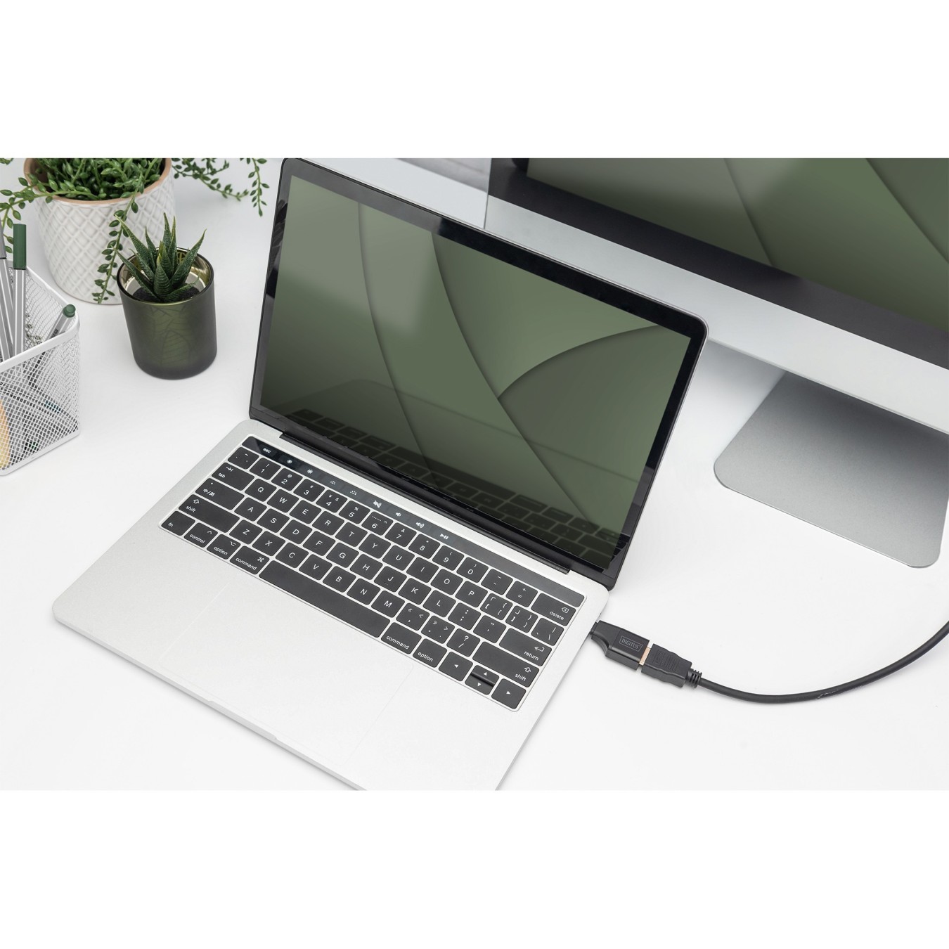 Digitus USB-C to HDMI Adapter - 4K30Hz, 5cm Cable, Black Aluminium — Buy in Cyprus with Fast Delivery