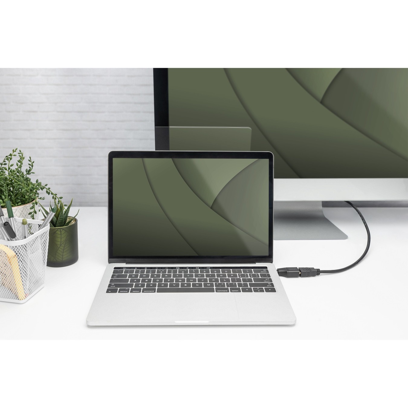 Digitus USB-C to HDMI Adapter - 4K30Hz, 5cm Cable, Black Aluminium — Buy in Cyprus with Fast Delivery