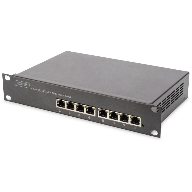 Buy DIGITUS 8-Port Gigabit PoE Managed Switch - Black - 80 W PoE Budget, IEEE 80... in Cyprus, Nicosia, Limassol, Larnaka, Pafos