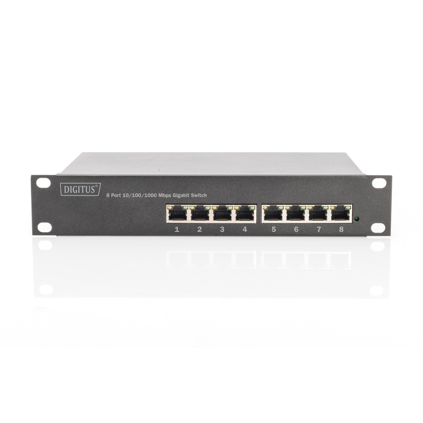 DIGITUS 8-Port Gigabit PoE Managed Switch - Black - 80 W PoE Budget, IEEE 802.3at, L2+ — Buy in Cyprus with Fast Delivery