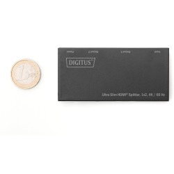 Buy DIGITUS Ultra Slim HDMI Splitter - 1x2 - 4K 60 Hz, HDMI 1.4, Black, Metal in Cyprus, Nicosia, Limassol, Larnaka, Pafos