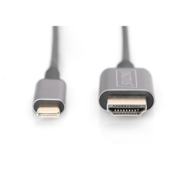 Buy Digitus USB-C to HDMI Cable - ST-ST - Black, 1.8 m, 4K UHD 30 Hz in Cyprus, Nicosia, Limassol, Larnaka, Pafos