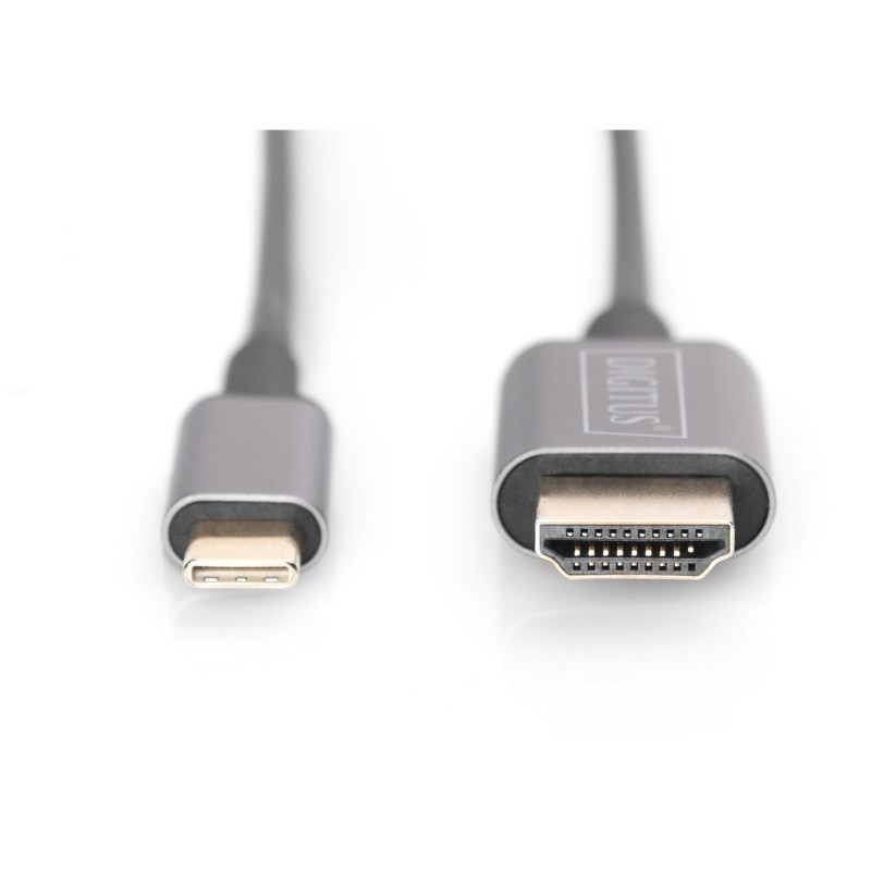 Buy Digitus USB-C to HDMI Cable - ST-ST - Black, 1.8 m, 4K UHD 30 Hz in Cyprus, Nicosia, Limassol, Larnaka, Pafos