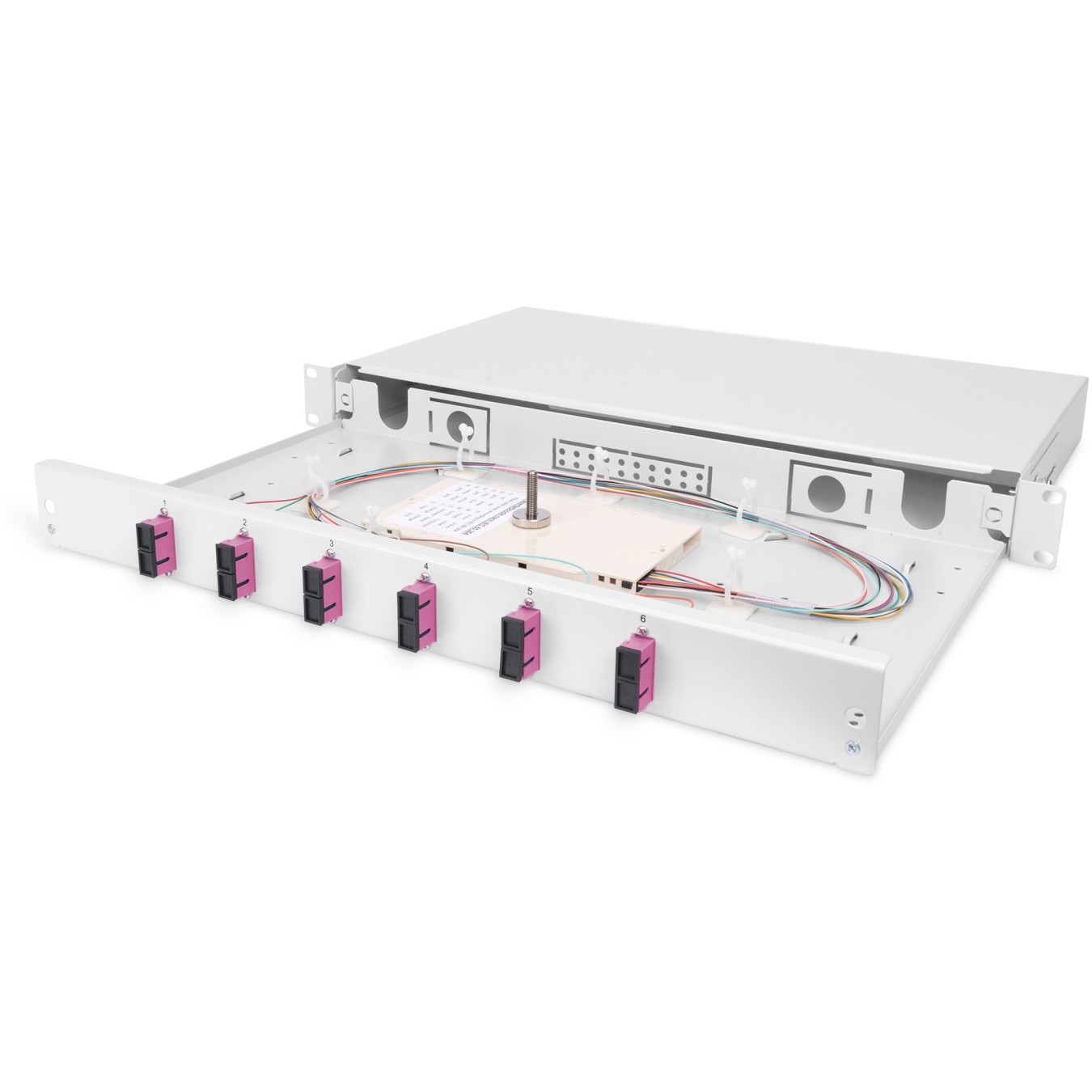DIGITUS LWL Splice Box 1U - Grey - 6x SC OM4 pre-fitted — Buy in Cyprus with Fast Delivery