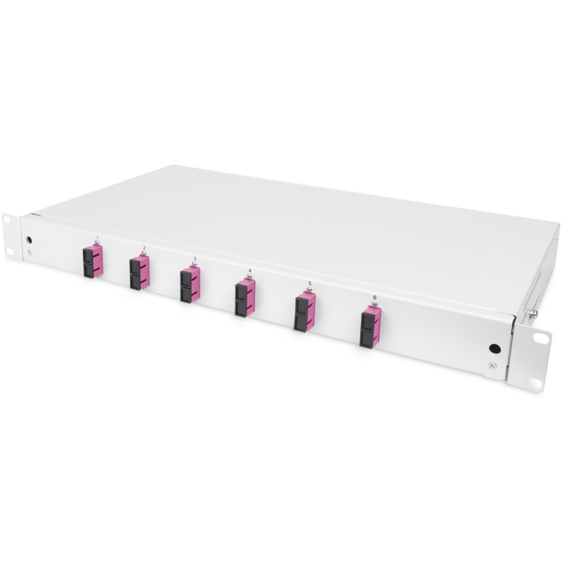 Buy DIGITUS LWL Splice Box 1U - Grey - 6x SC OM4 pre-fitted in Cyprus, Nicosia, Limassol, Larnaka, Pafos
