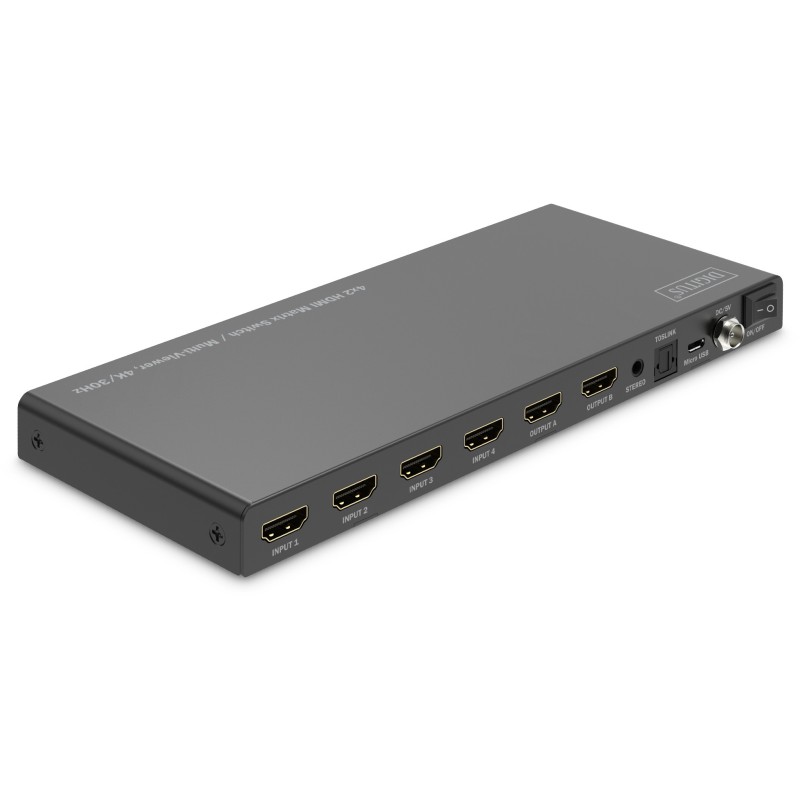 Buy DIGITUS HDMI Matrix Switch 4K 30Hz - 4x2 in Cyprus, Nicosia, Limassol, Larnaka, Pafos