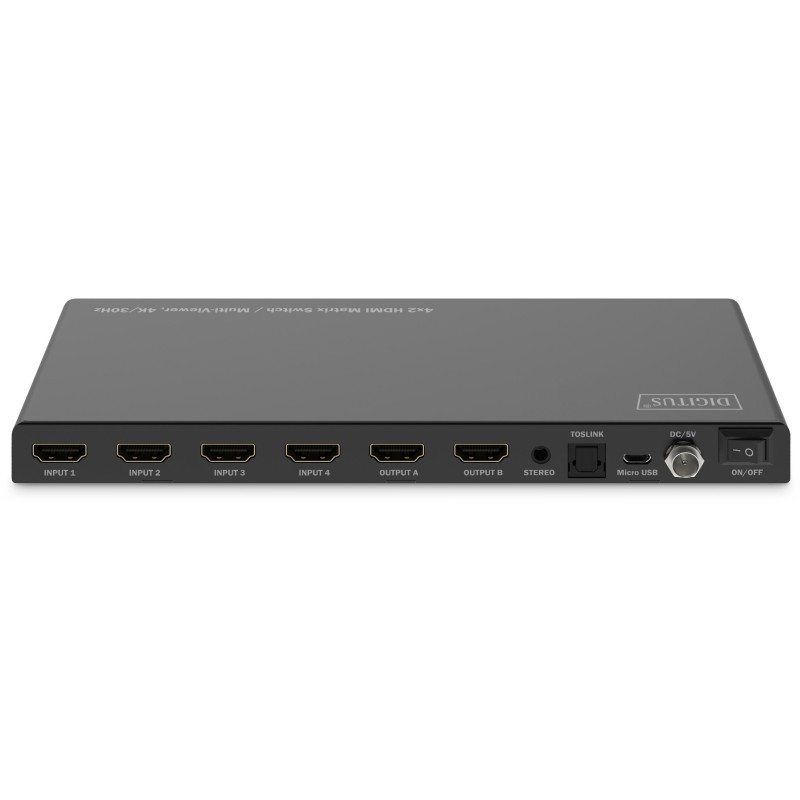 Buy DIGITUS HDMI Matrix Switch 4K 30Hz - 4x2 in Cyprus, Nicosia, Limassol, Larnaka, Pafos