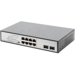 Buy DIGITUS Switch 8-Port Gigabit PoE Unmanaged - Black - 180W Budget in Cyprus, Nicosia, Limassol, Larnaka, Pafos