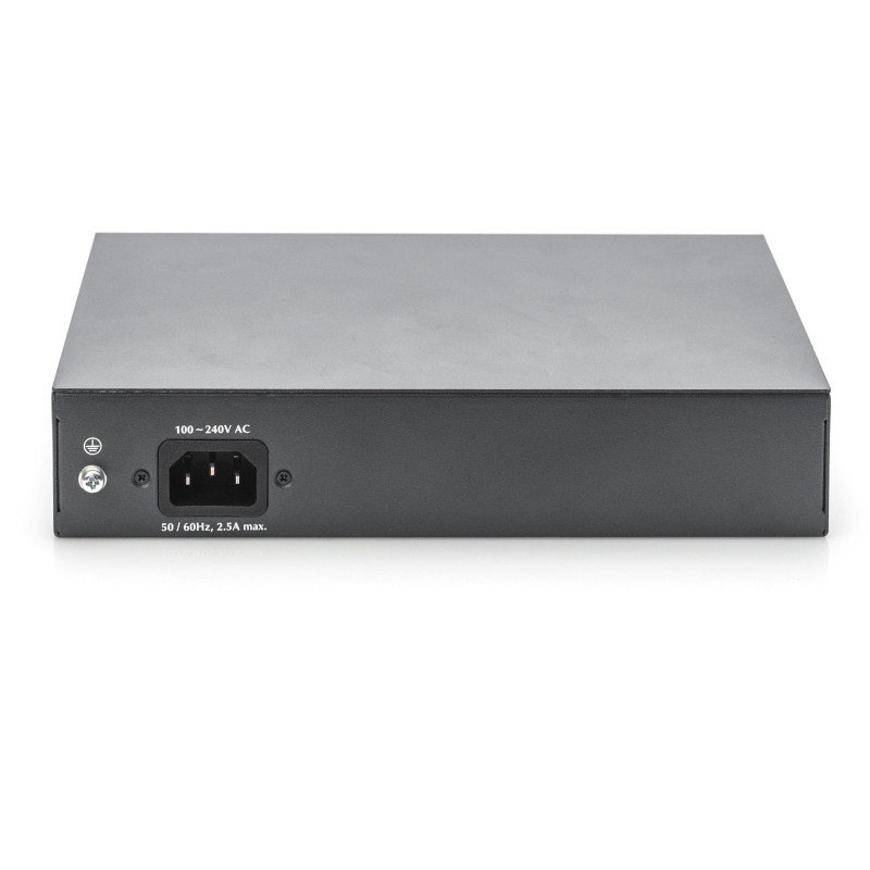 Buy DIGITUS Switch 8-Port Gigabit PoE Unmanaged - Black - 180W Budget in Cyprus, Nicosia, Limassol, Larnaka, Pafos