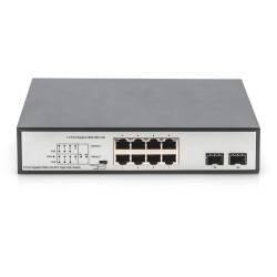 Buy DIGITUS Switch 8-Port Gigabit PoE Unmanaged - Black - 180W Budget in Cyprus, Nicosia, Limassol, Larnaka, Pafos