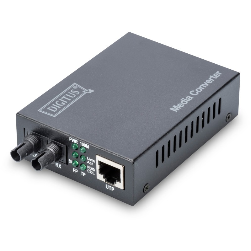 Buy DIGITUS Media Converter - Fast Ethernet Multimode RJ45 ST - Retail in Cyprus, Nicosia, Limassol, Larnaka, Pafos