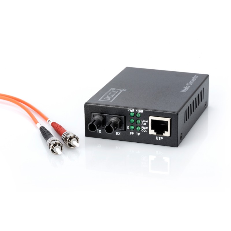 Buy DIGITUS Media Converter - Fast Ethernet Multimode RJ45 ST - Retail in Cyprus, Nicosia, Limassol, Larnaka, Pafos