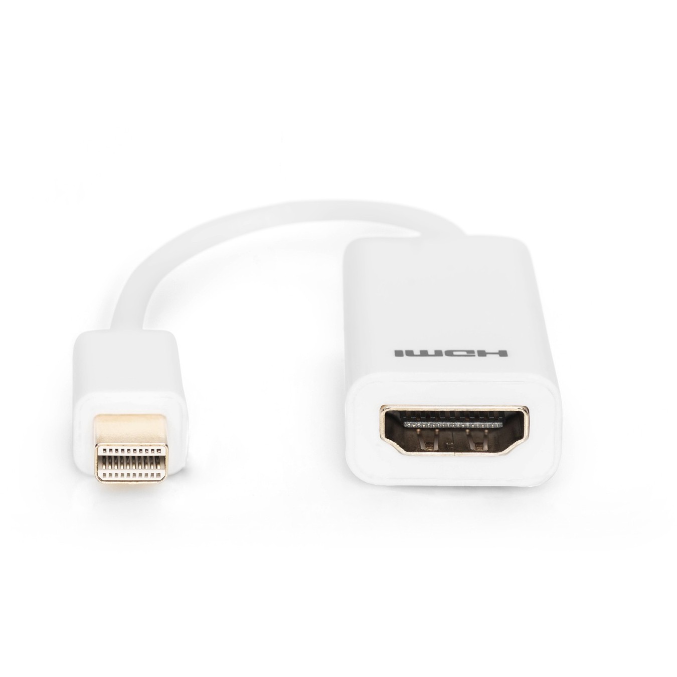 DIGITUS DisplayPortKabel miniDPort - White, 0.15 m - Mini DisplayPort to HDMI — Buy in Cyprus with Fast Delivery