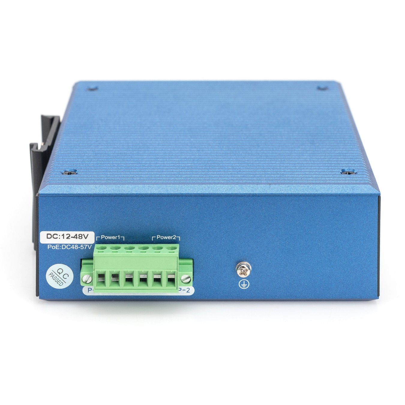 Digitus 8+2P Industrial Gigabit Ethernet PoE Switch L2 Managed - 8x Gigabit RJ-45 + 2x SFP, Metal chassis, -40 to 80°C