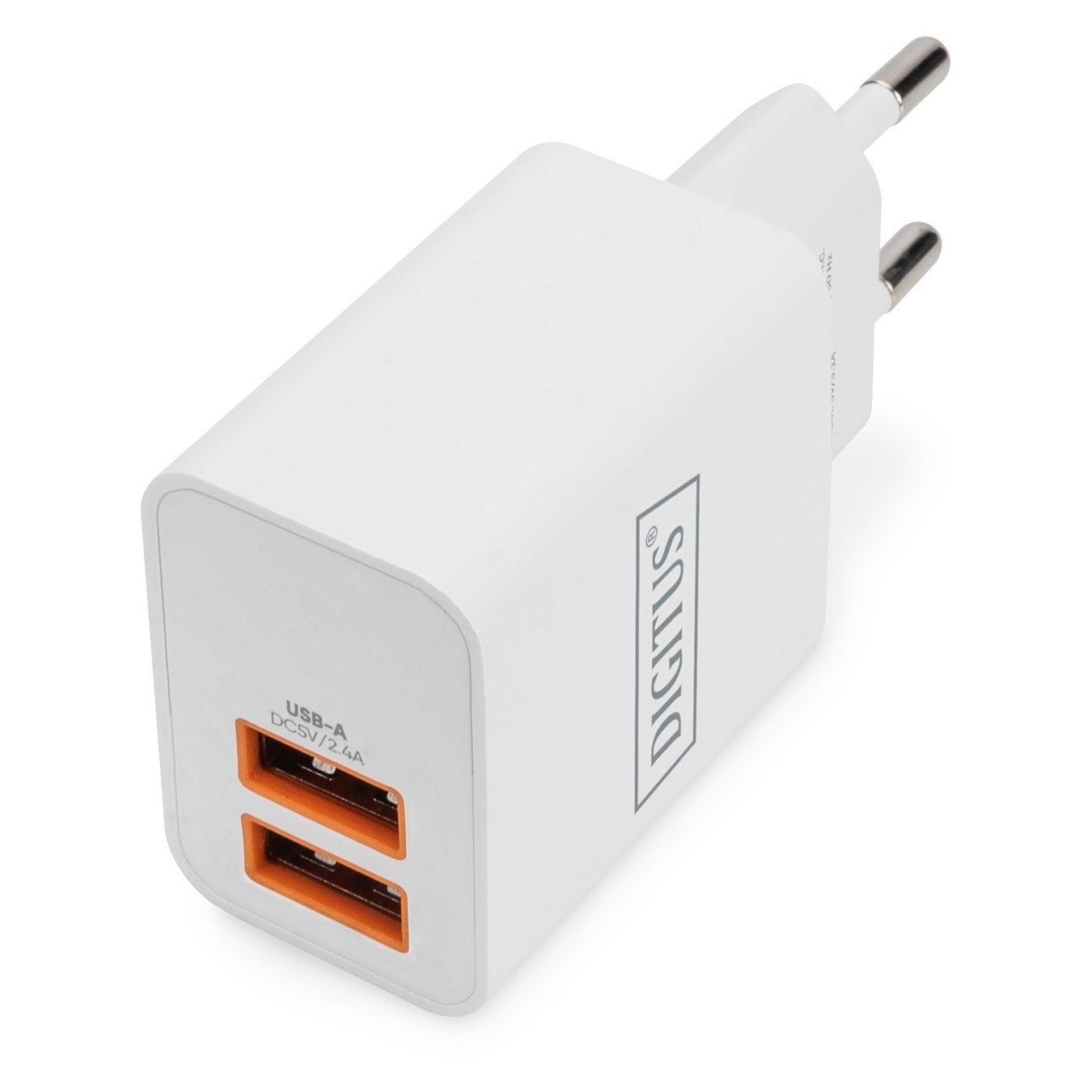 Digitus Charger 2x USB-A 15W - White - Indoor, 2-Port USB Charger — Buy in Cyprus with Fast Delivery