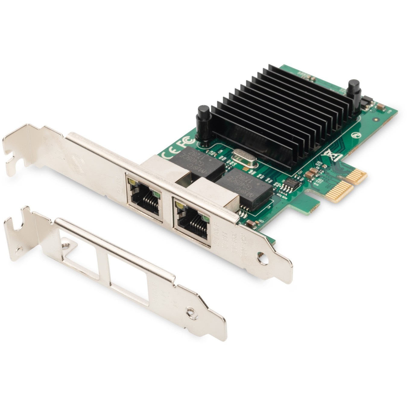 Digitus 2-Port Gigabit Ethernet PCIe Card - Intel 82575EB, Internal, 2x RJ-45, 1 Gbps — Buy in Cyprus with Fast Delivery