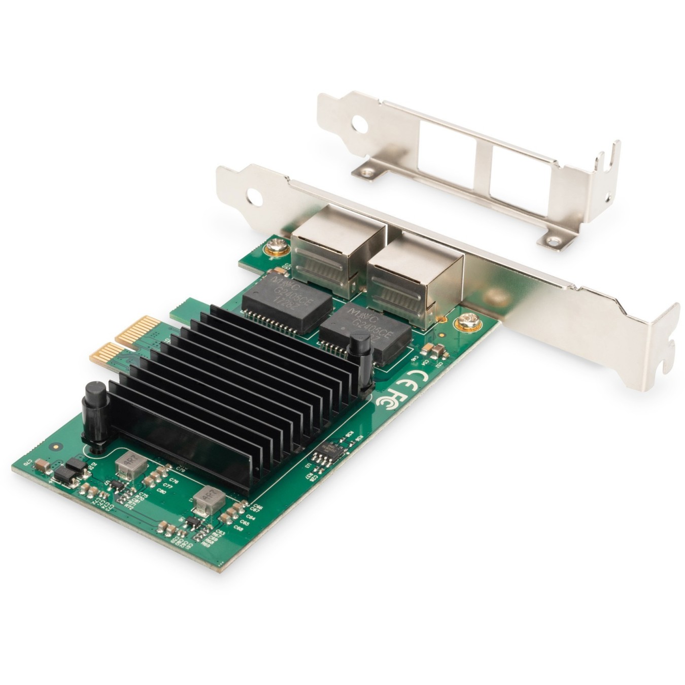 Digitus 2-Port Gigabit Ethernet PCIe Card - Intel 82575EB, Internal, 2x RJ-45, 1 Gbps — Buy in Cyprus with Fast Delivery