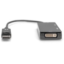 DIGITUS DisplayPort to HDMI/DVI-D/VGA Cable - 0.2m - Black - Plug & Play — Buy in Cyprus with Fast Delivery