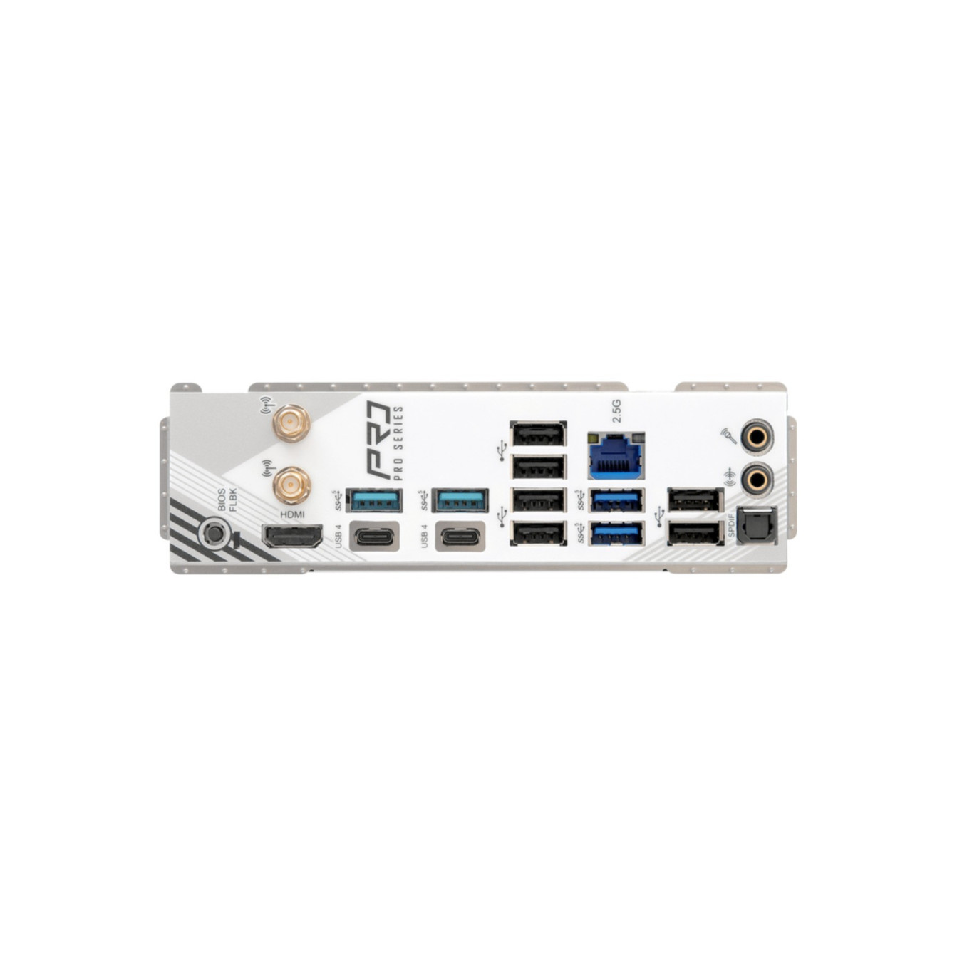 ASRock X870 Pro RS WiFi - AM5 ATX Motherboard - DDR5, 4x DIMM up to 256GB, Wi‑Fi 7, 2.5Gb LAN, HDMI 2.1 (White)