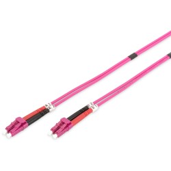 Buy DIGITUS LC-LC Patch Cable - 7 m - OM4 Multimode Duplex, Violet in Cyprus, Nicosia, Limassol, Larnaka, Pafos