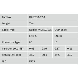 Buy DIGITUS LC-LC Patch Cable - 7 m - OM4 Multimode Duplex, Violet in Cyprus, Nicosia, Limassol, Larnaka, Pafos