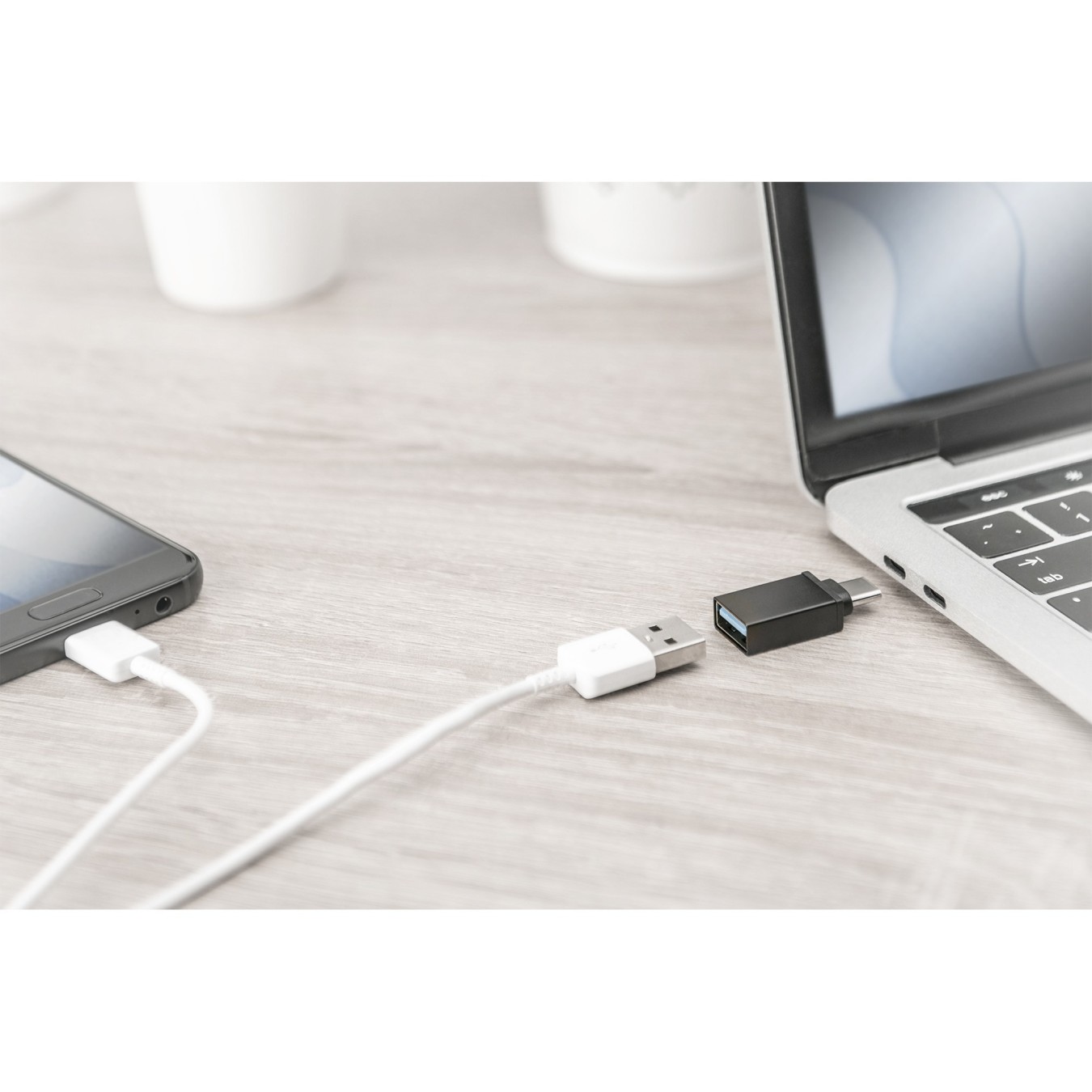 DIGITUS USB Type-C Adapter - USB-C to USB-A Female - Black — Buy in Cyprus with Fast Delivery