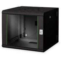 Digitus Unique 9U Wall Mount Cabinet - Black - 509x600x600mm — Buy in Cyprus with Fast Delivery