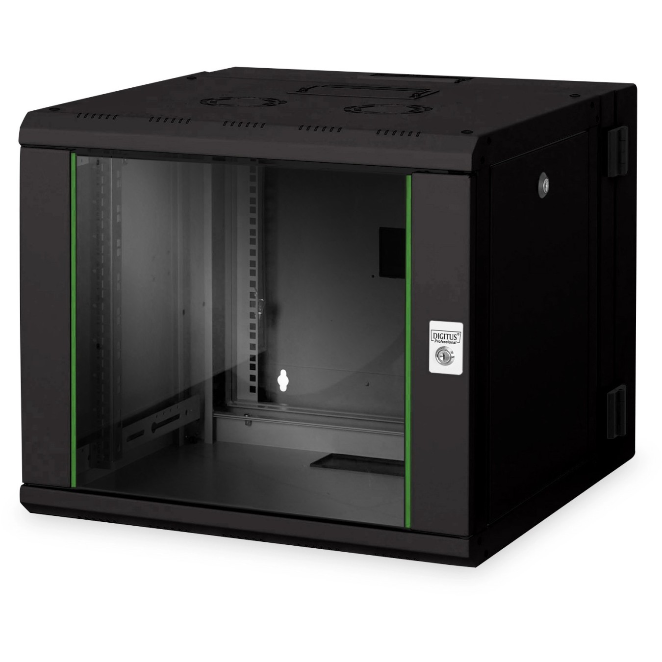 Digitus Unique 9U Wall Mount Cabinet - Black - 509x600x600mm — Buy in Cyprus with Fast Delivery