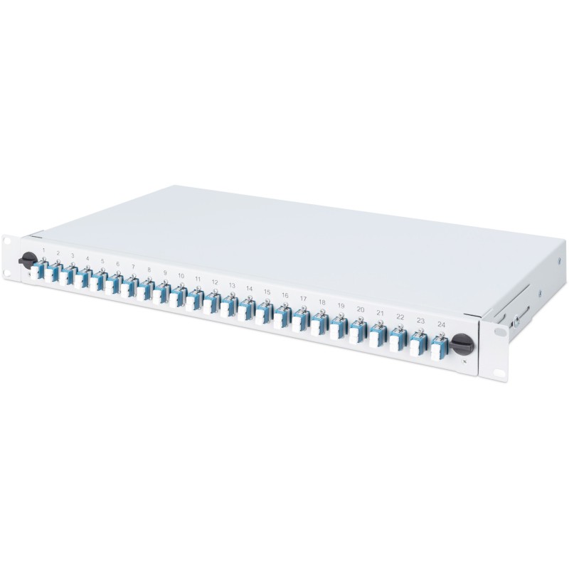 Buy DIGITUS LWL Splice Box 1U - Grey, 24x LC, OS2 in Cyprus, Nicosia, Limassol, Larnaka, Pafos