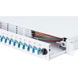 Buy DIGITUS LWL Splice Box 1U - Grey, 24x LC, OS2 in Cyprus, Nicosia, Limassol, Larnaka, Pafos