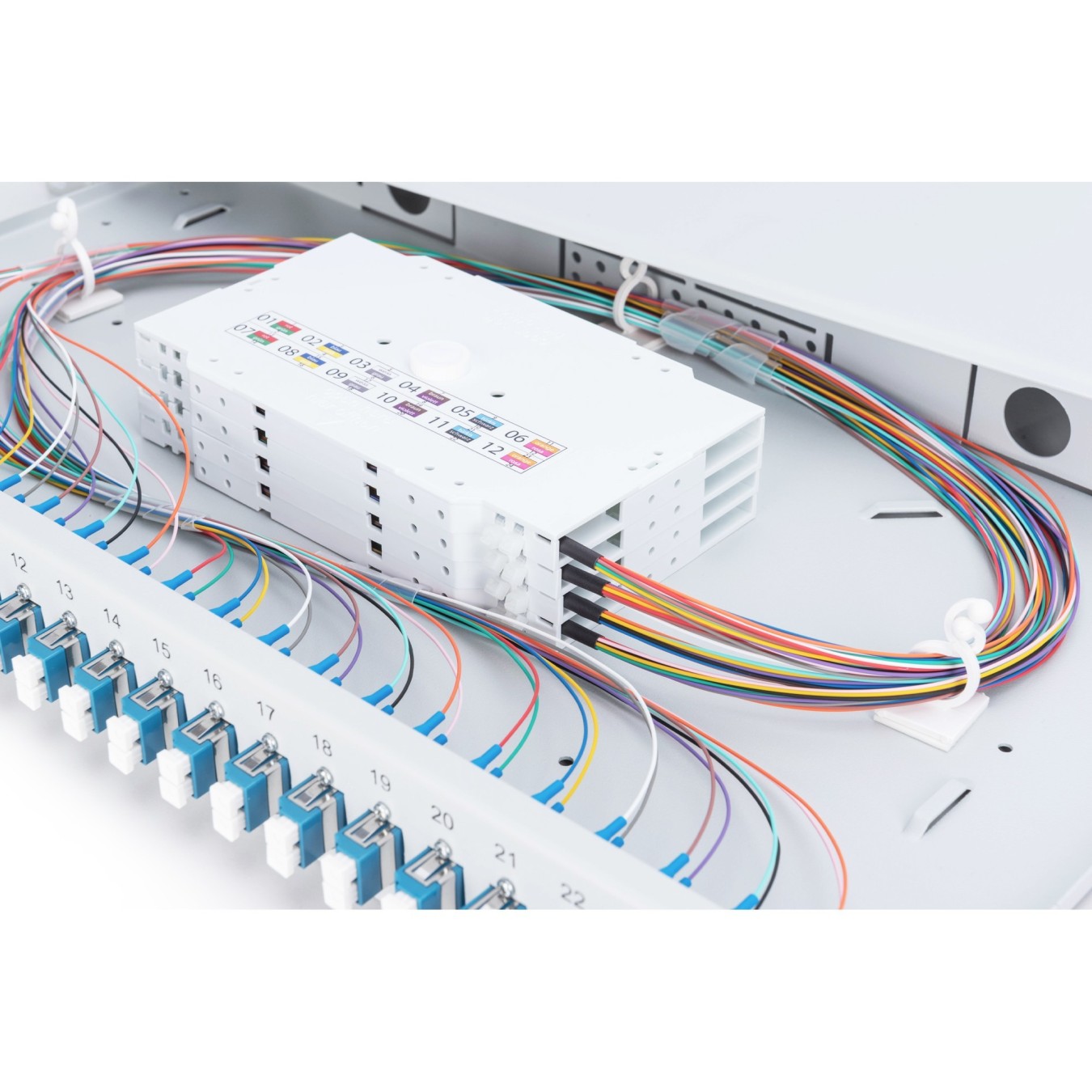 DIGITUS LWL Splice Box 1U - Grey, 24x LC, OS2 — Buy in Cyprus with Fast Delivery