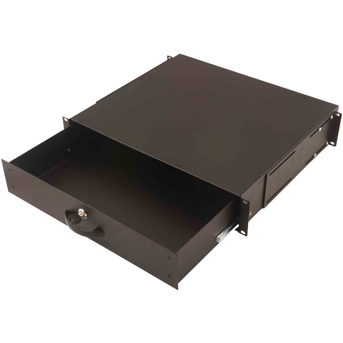 DIGITUS Keyboard Drawer - 2U - 483 mm Wide, Black, Lockable — Buy in Cyprus with Fast Delivery