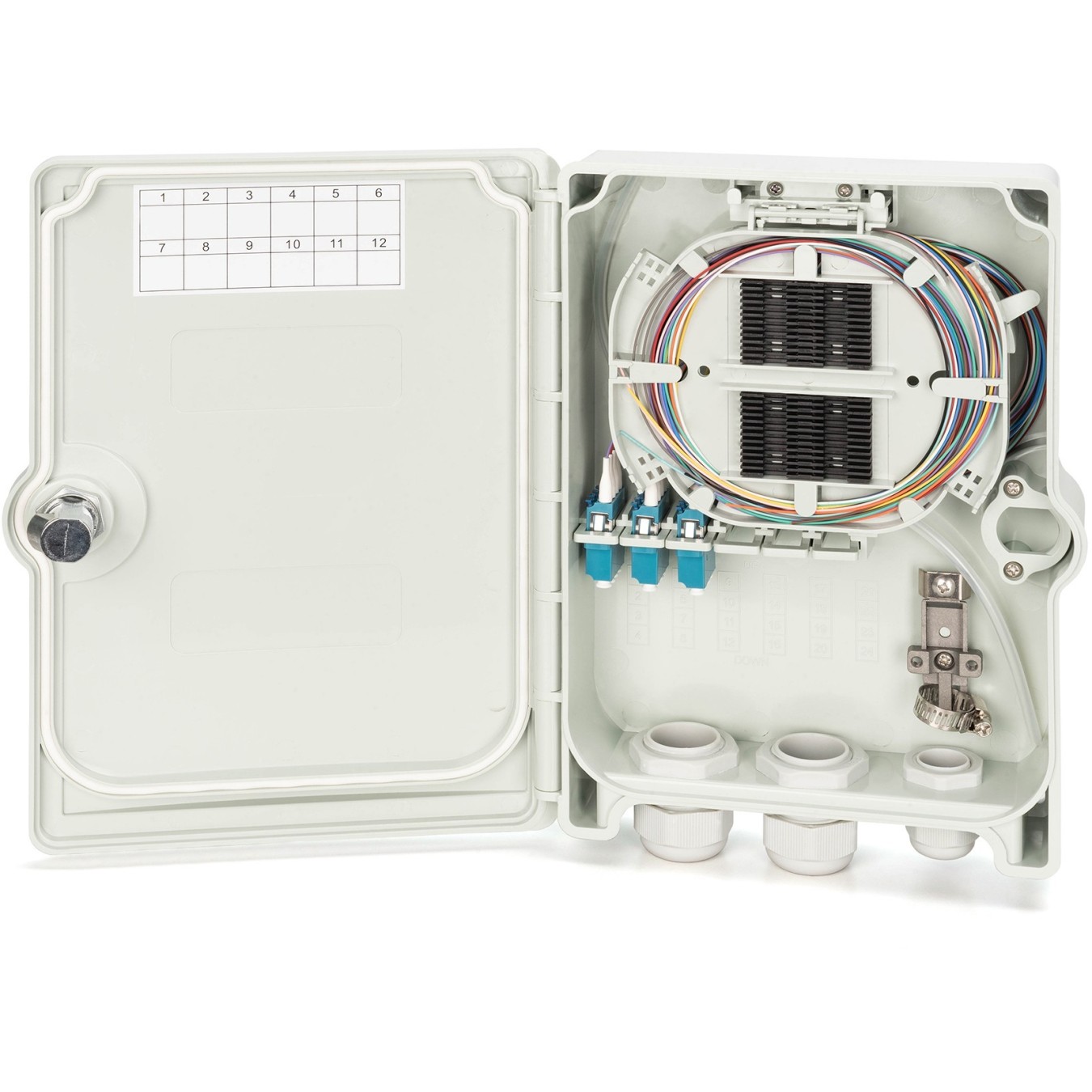 DIGITUS FTTH Box OS2, 12 LC PC Fibers - Box - Indoor installation — Buy in Cyprus with Fast Delivery