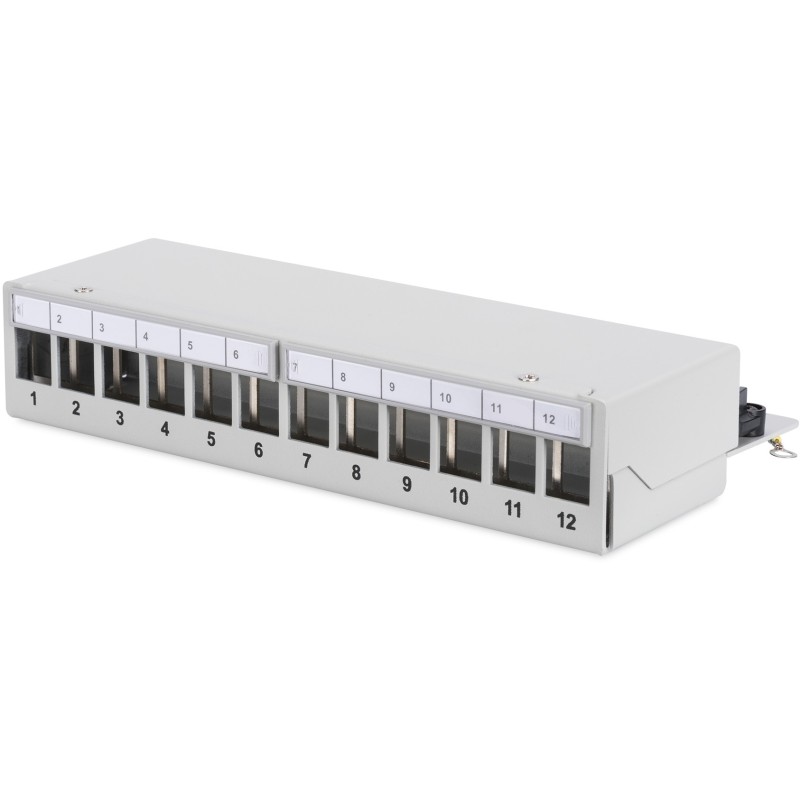 Buy DIGITUS Patchpanel 1HE 12-Port Modular Desktop gray - 1U, 12-Port Patch Panel in Cyprus, Nicosia, Limassol, Larnaka, Pafos