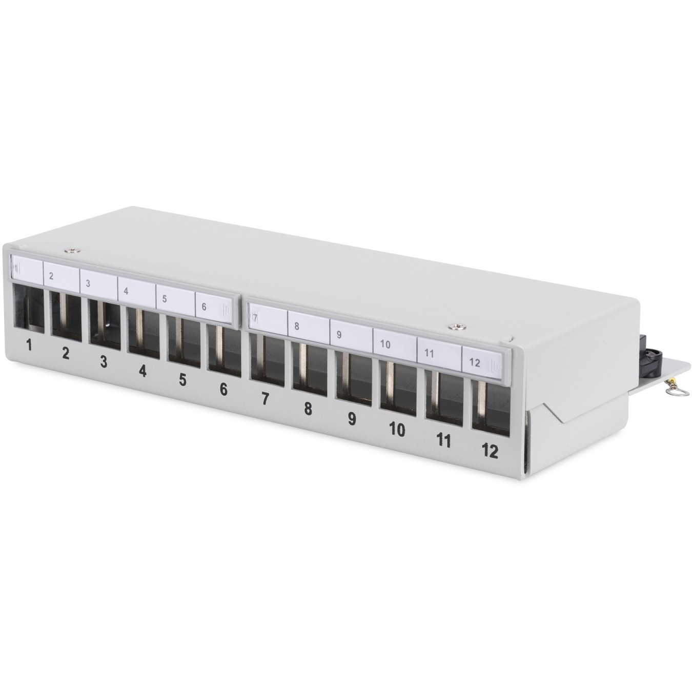 DIGITUS Patchpanel 1HE 12-Port Modular Desktop gray - 1U, 12-Port Patch Panel — Buy in Cyprus with Fast Delivery