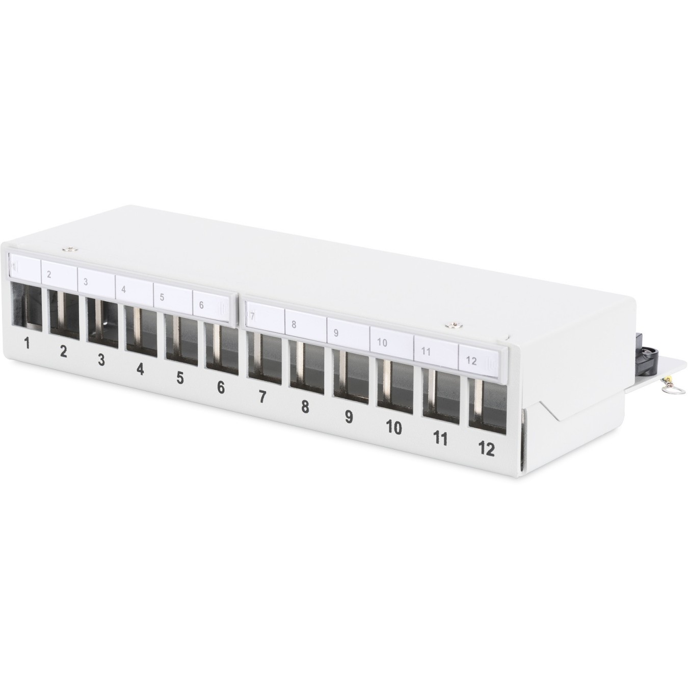 DIGITUS Patchpanel 1HE 12-Port Modular Desktop gray - 1U, 12-Port Patch Panel — Buy in Cyprus with Fast Delivery