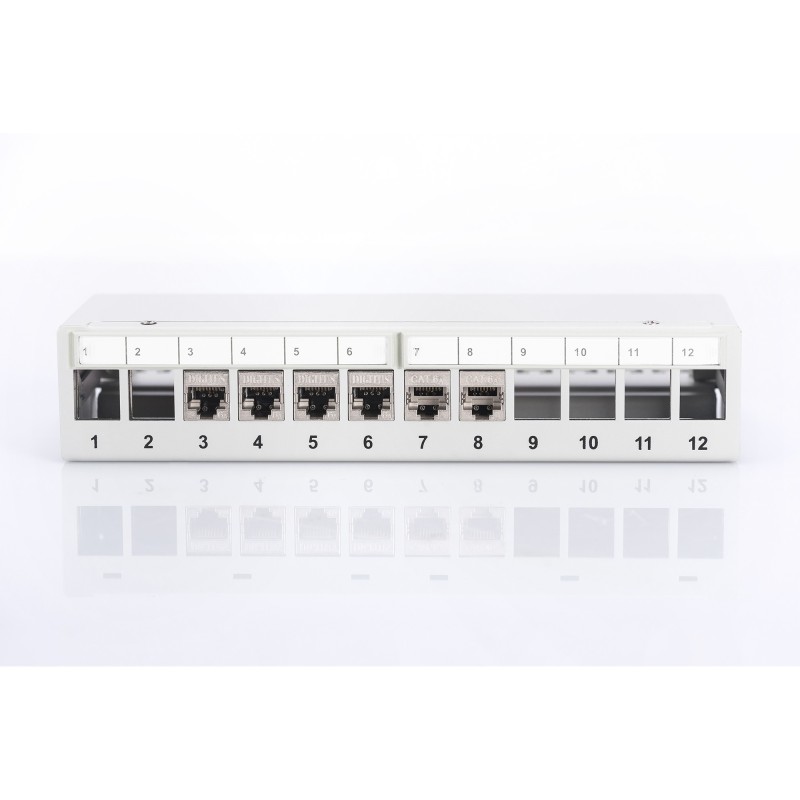 Buy DIGITUS Patchpanel 1HE 12-Port Modular Desktop gray - 1U, 12-Port Patch Panel in Cyprus, Nicosia, Limassol, Larnaka, Pafos