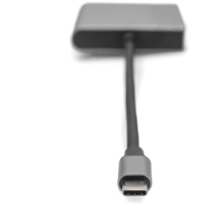 Buy USB-C Adapter DIGITUS 2x HDMI Adapter 18cm 4K 30Hz - Silver Aluminum Housing in Cyprus, Nicosia, Limassol, Larnaka, Pafos