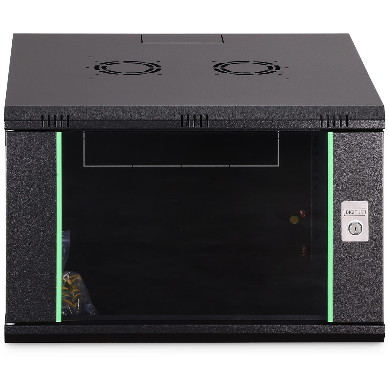 DIGITUS Wall-Mount Cabinet Dynamic 7HE 385x600x600mm Black - Wall Mount Rack — Buy in Cyprus with Fast Delivery