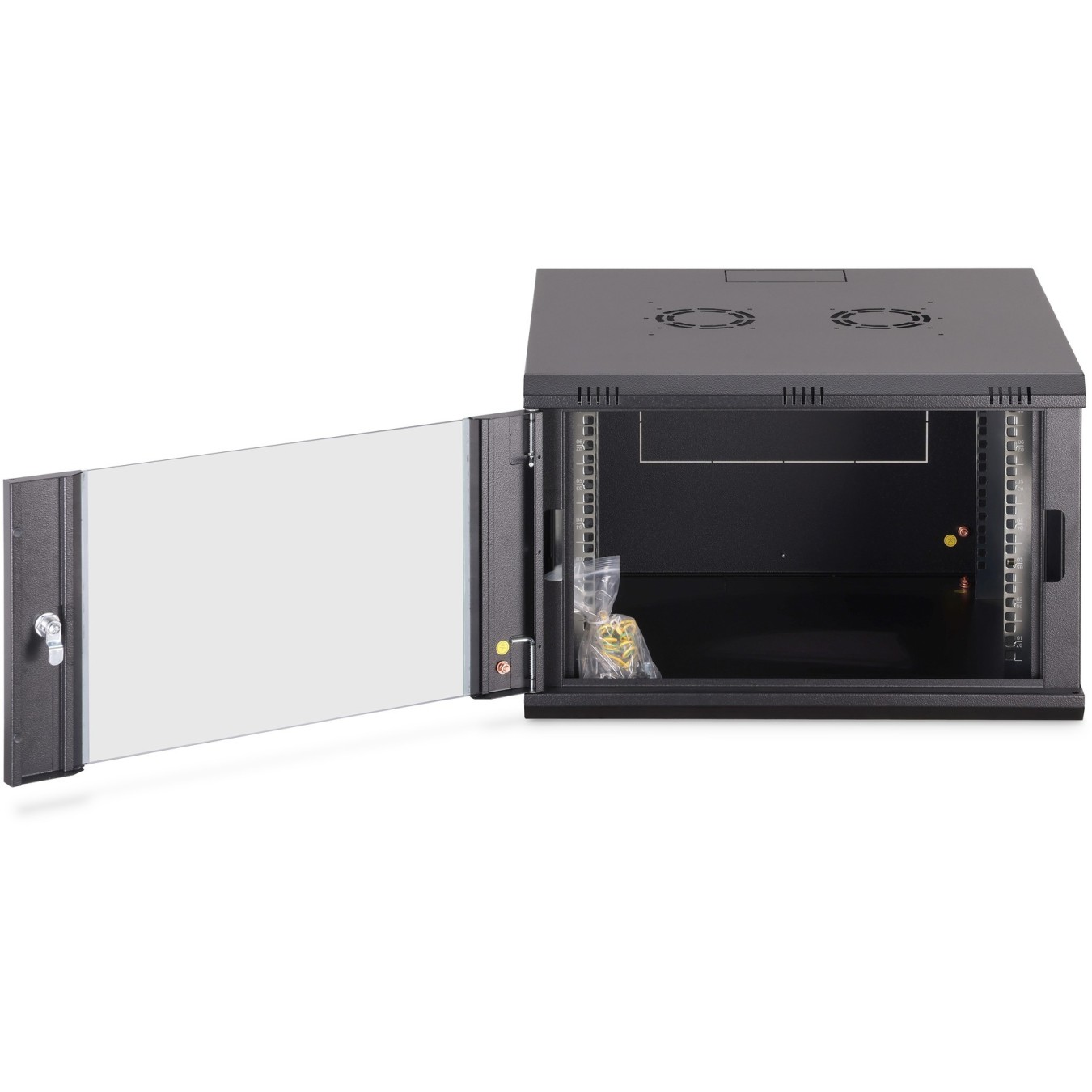 DIGITUS Wall-Mount Cabinet Dynamic 7HE 385x600x600mm Black - Wall Mount Rack — Buy in Cyprus with Fast Delivery