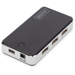 Buy DIGITUS USB-Hub 7-Port USB 2.0 - 7x USB-A Hub - Black/Silver in Cyprus, Nicosia, Limassol, Larnaka, Pafos
