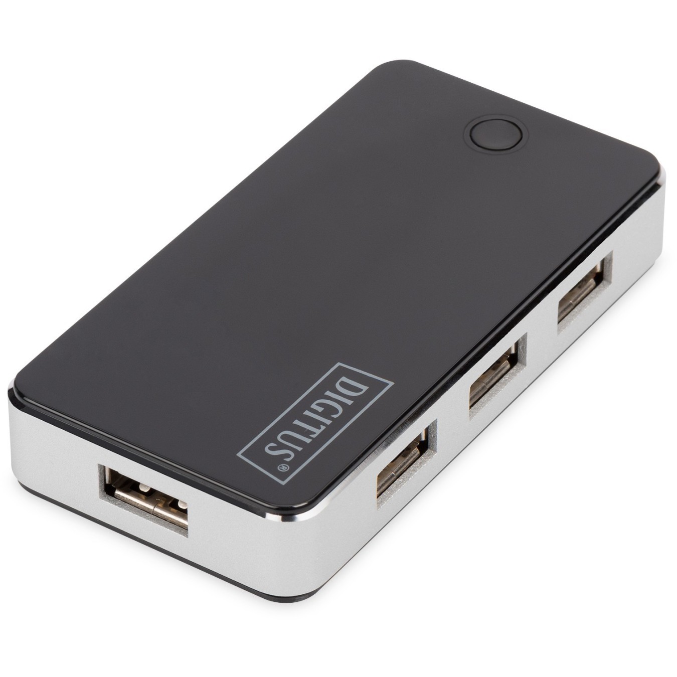 DIGITUS USB-Hub 7-Port USB 2.0 - 7x USB-A Hub - Black/Silver — Buy in Cyprus with Fast Delivery
